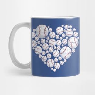 Baseball Heart Design For Baseball Lovers Mug